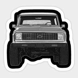 Powered 1972 chevy k10 Sticker